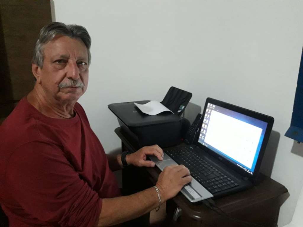 Evandro Cruz é adepto das novas tecnologias