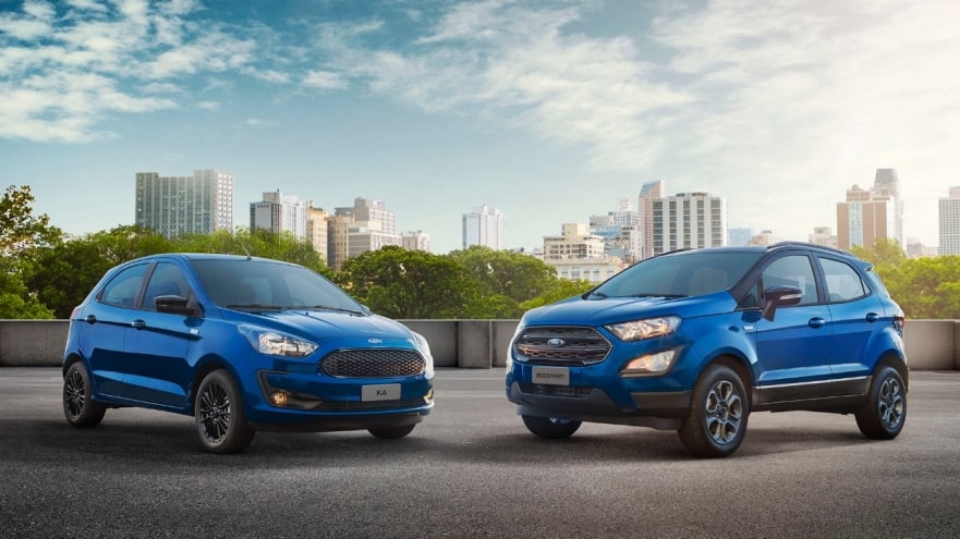 Ka e Ecosport ganham edição especial de 100 anos da Ford no Brasil